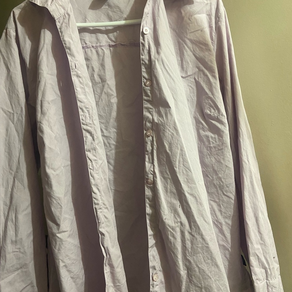 Light Purple Long-sleeve Button Down